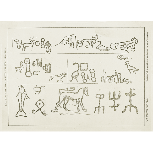 Jonathan&#039;s Cave Carvings by James Drummond 1866