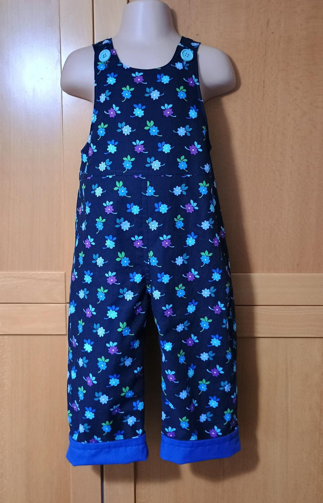 Dungarees - 18 mth (86 cm).   Bright flowers