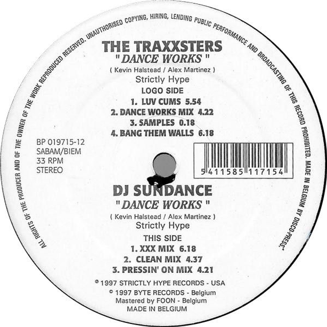 The Traxxsters / DJ Sundance – Dance Works - Byte Progressive