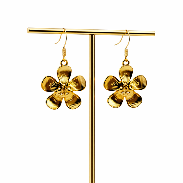 Fleurs dorées.–pièce unique