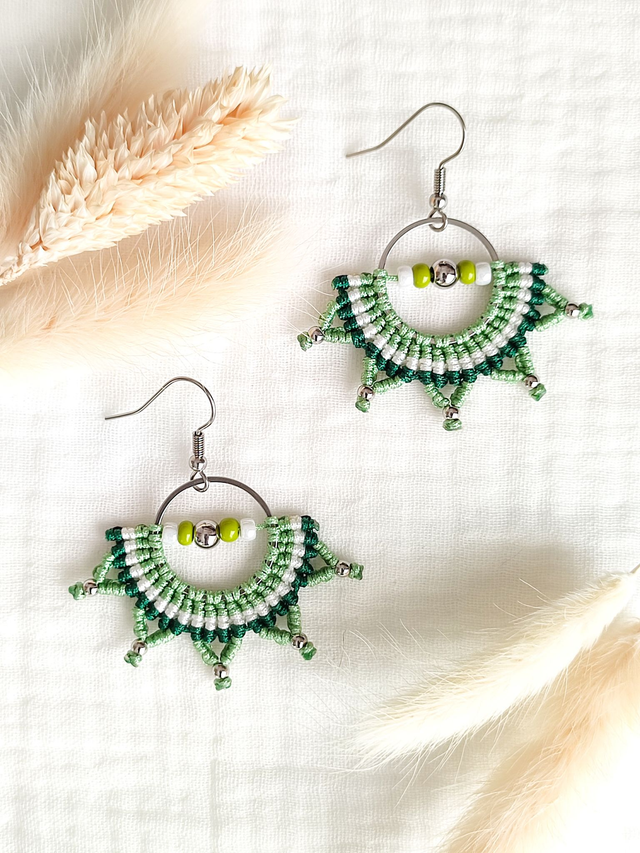 Boucles d'oreilles "KEMI" - Argenté