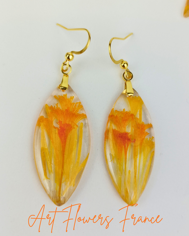  Boucles d&#039;oreilles Safran (3)