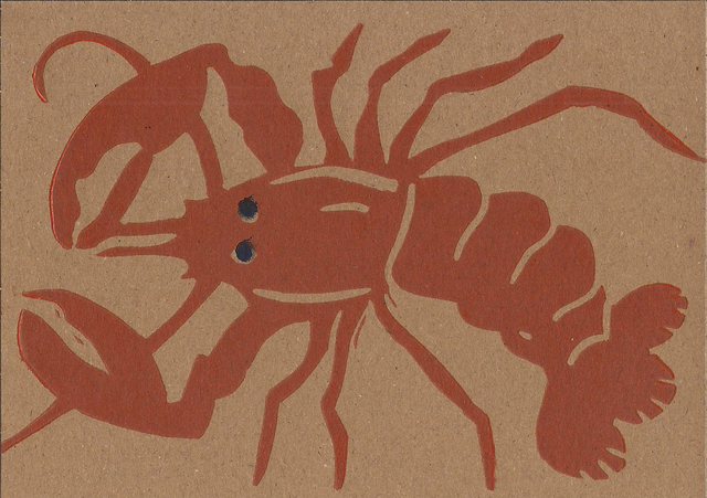 Lino-carte Homard De Rugy (1)