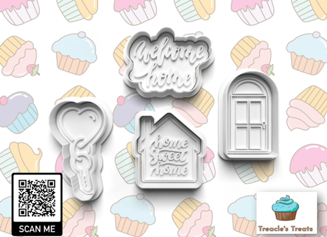House Warming Fondant/cookie stamps with cutters (1)