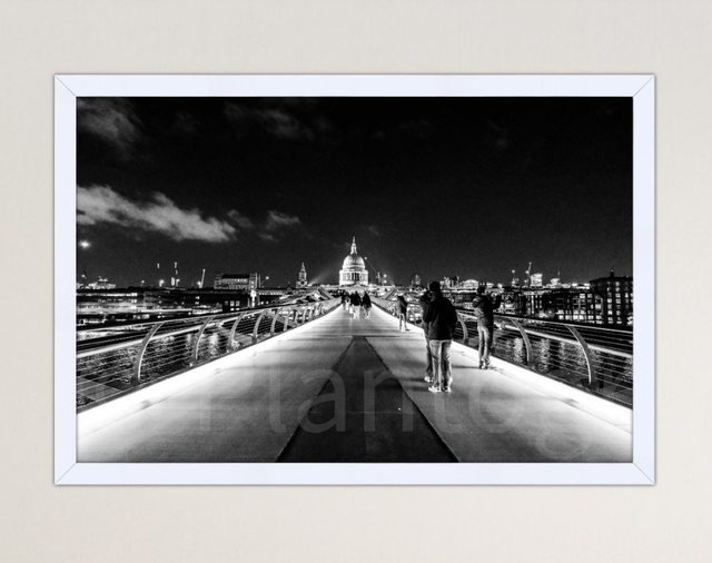 Millennium Bridge - limited edition poster print.