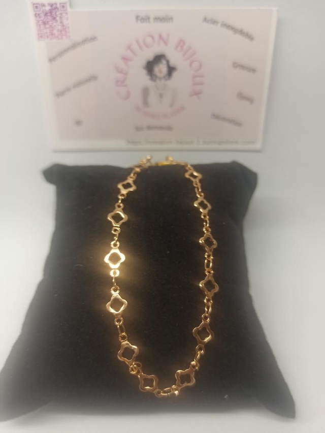 Bracelet maille Croix 