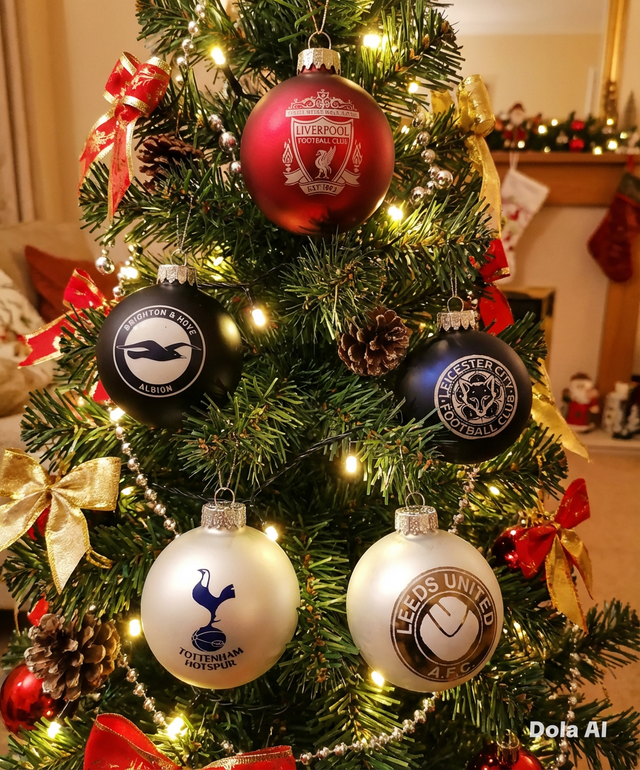 Glass 6cm Christmas Baubles with football team logo laser engraved 