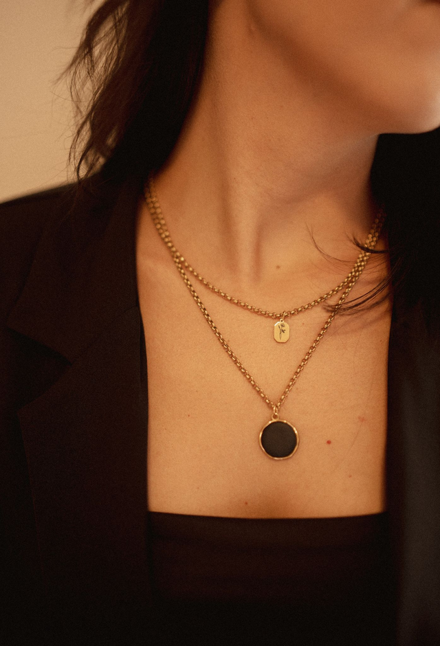 Necklace with Polymer Clay ~ Royal