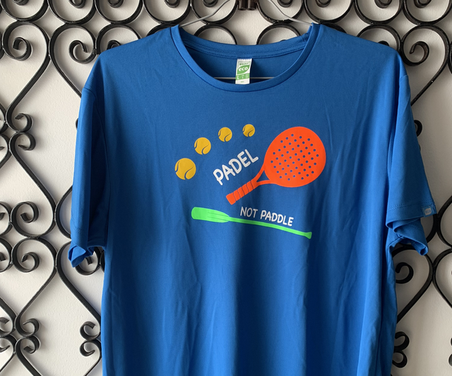 Tee-shirt homme technique « padel not paddle »