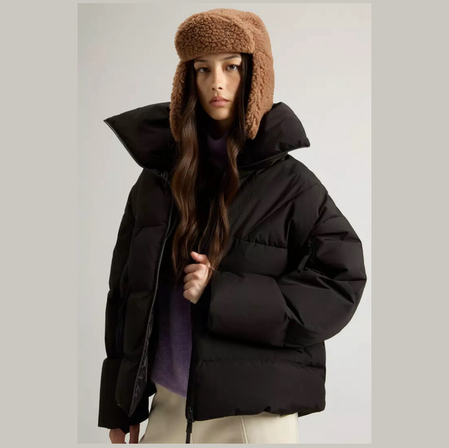 Woolrich Donsjack van windstopper Gore-Tex Black