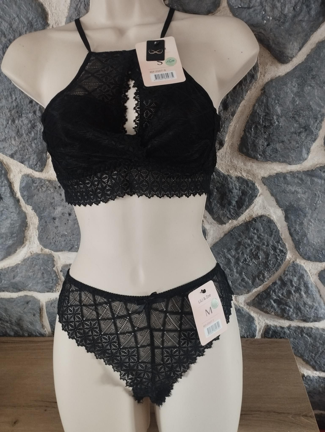 Ensemble triangle sans armatures noir