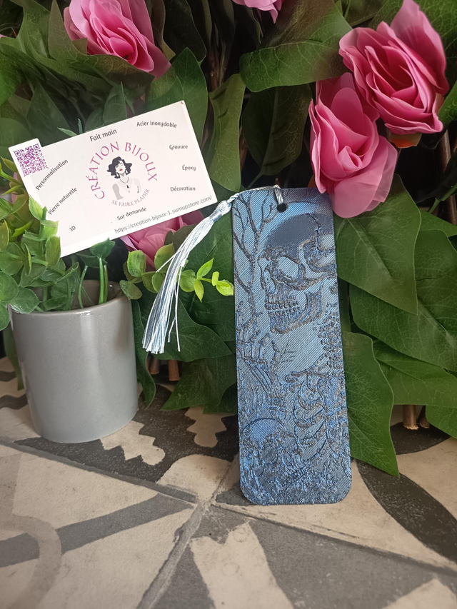 Marque page squelette 