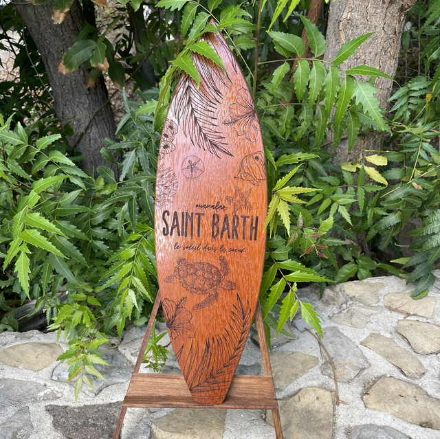 Décoration « surf en IPE »