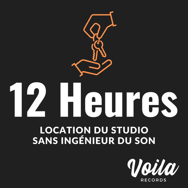 Location studio sans ingénieur du son - 12h (lockout)