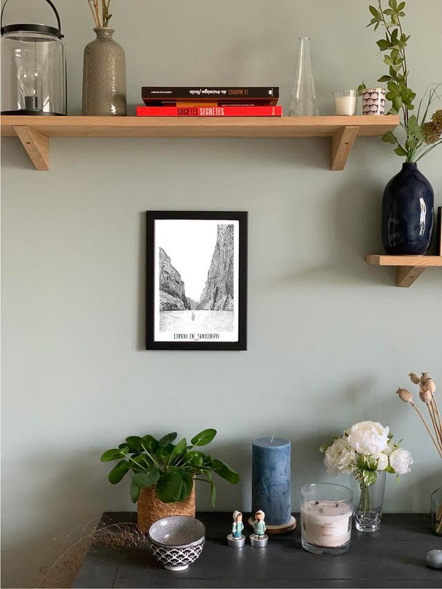 EL CANON DE SUMIDERO - édition limitée - illustration noire et dorée - a4