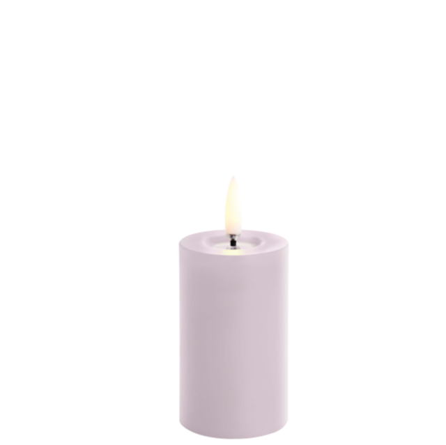 Pillar Candle Lavender Melted 5 x 7,5 cm