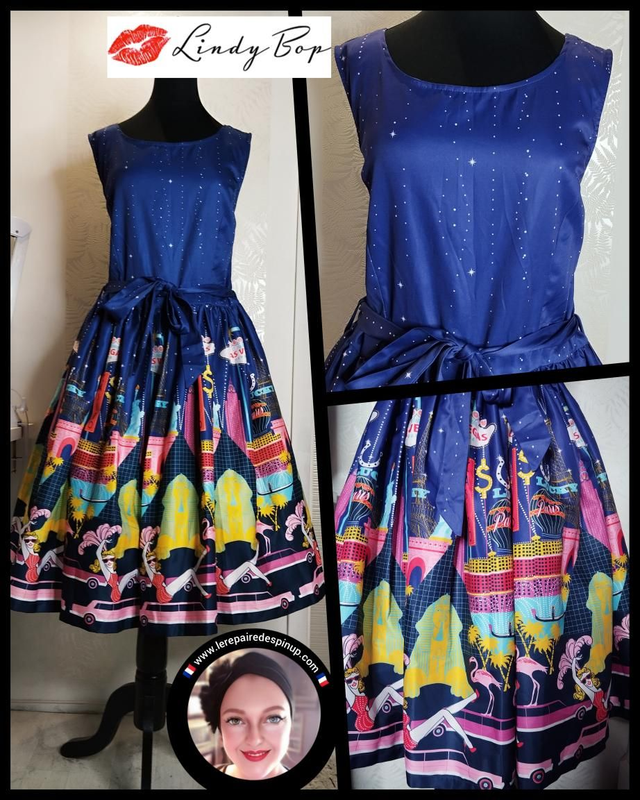 Robe Lindy Bop Audrina Vegas Purple T44 