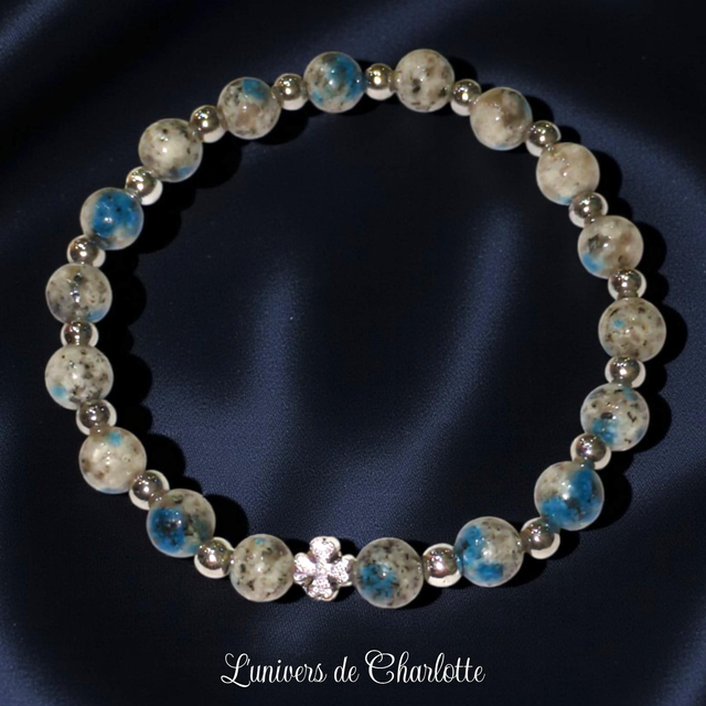 Bracelet "Jaspe K2" - Perle 6 mm - REF62