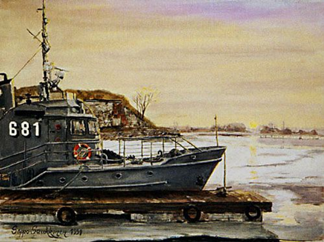 26. "Heikki" SA:n H-vene (41x54 cm)