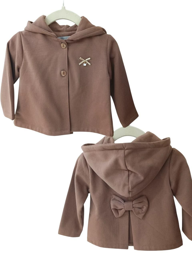 Gilet capuche vieux rose