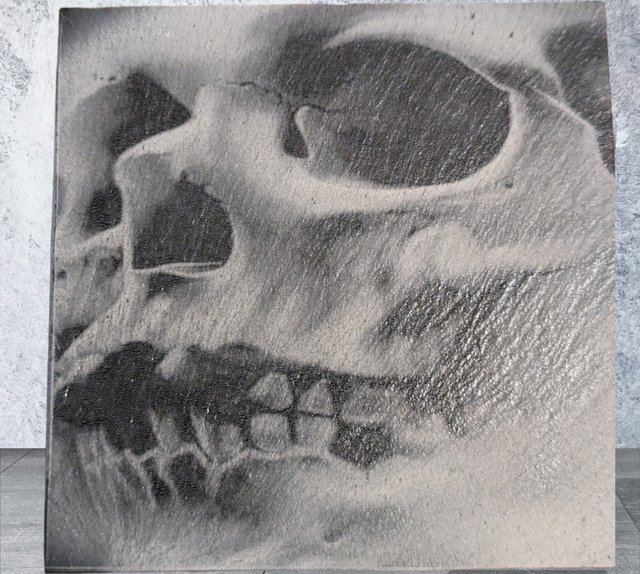 Slate Coaster - Skull