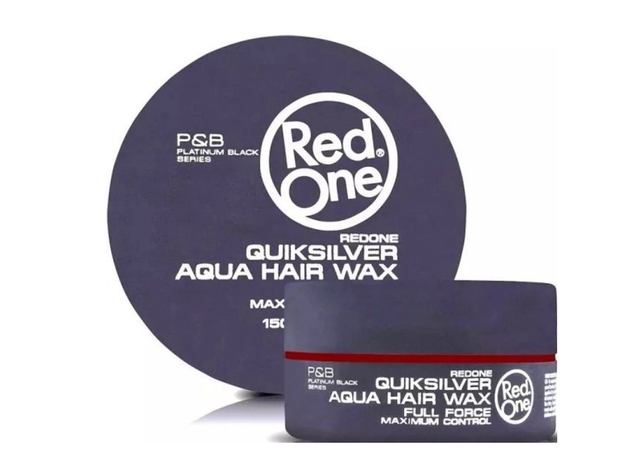 RED ONE: AQUA HAIR WAX 150ML - QUICKSILVER (GREY)
