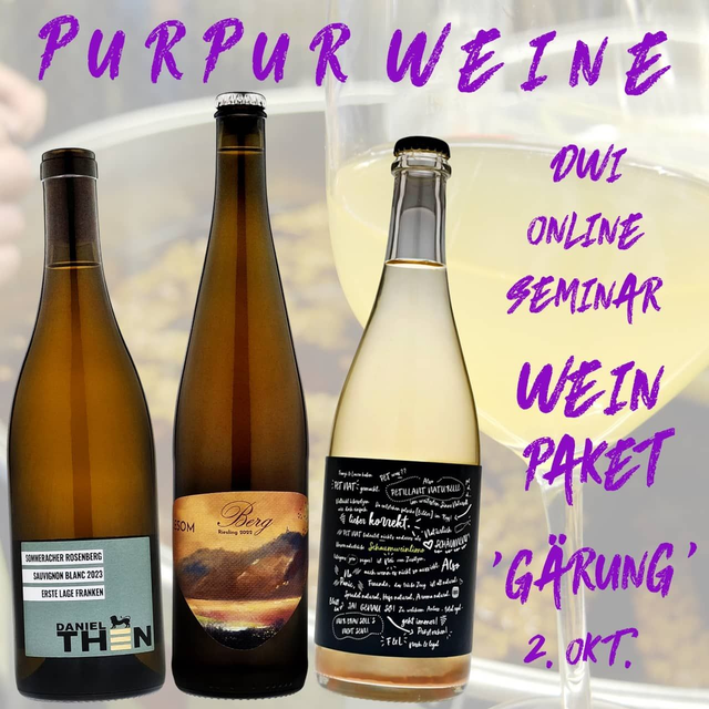Wein Paket 2 - DWI Onlineseminar 2.10.25 19°° Uhr Gärung Then LESOM Seufert