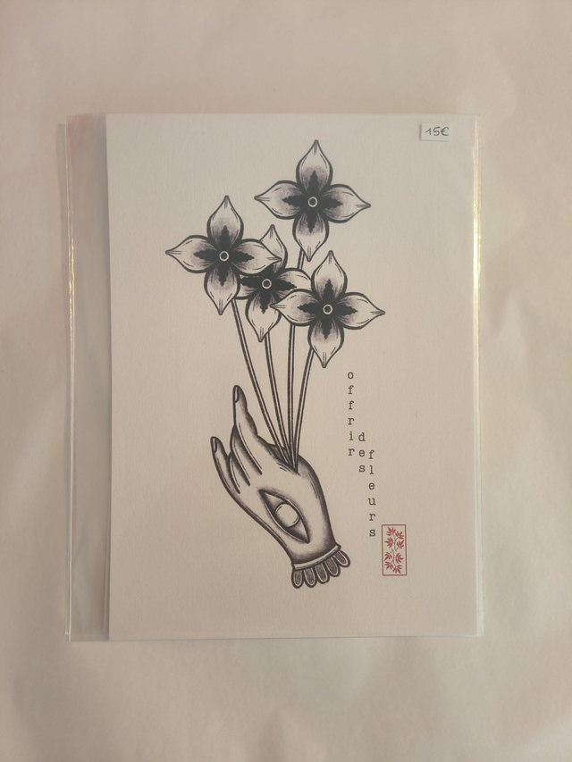 A5 offrir des fleurs 