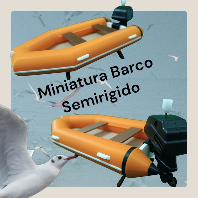 Semirigido Com Motor Funcionar (Corda)