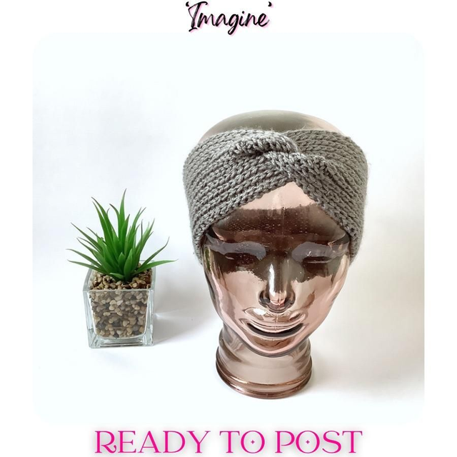 Wide Headband With Twist-IMAGINE