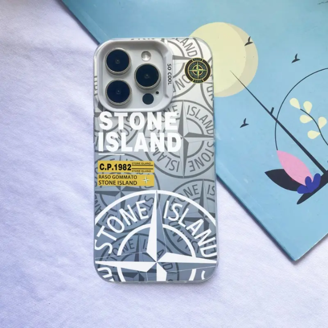 Coque iPhone Stone Island Argentée