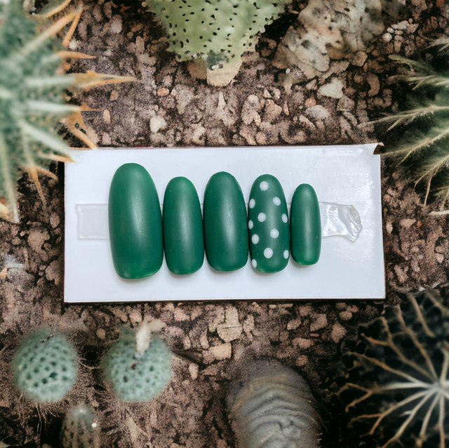 🌵 Modèle Cactus - Faux Ongles Réutilisables 🌵