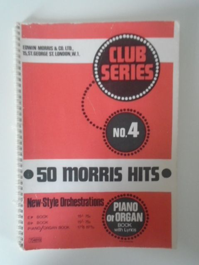 50 Morris Hits for Piano or Organ Book with Lyrics