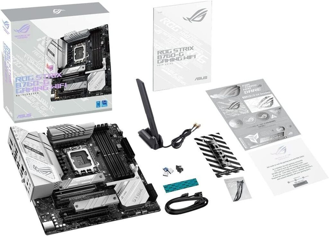 02.2.0081 – Scheda Madre ASUS ROG Strix B760‑G Gaming WiFi DDR5 – Micro‑ATX compatto potente con WiFi per Intel 12ª/13ª/14ª Gen