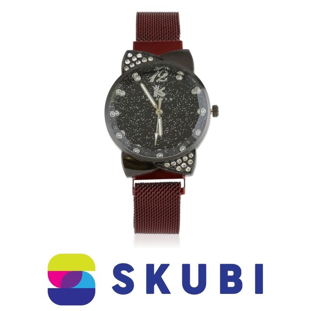 Dámské magnetické hodinky červené - KURREN JG Z3097