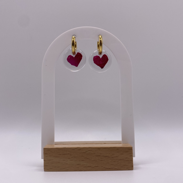 Boucles d'oreilles Ma rose 