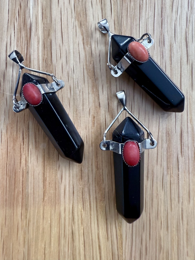 Obsidian Crystal Pendant