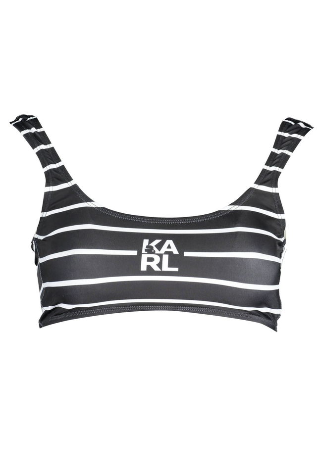 KARL LAGERFELD BEACHWEAR COSTUME PARTE SOPRA DONNA NERO