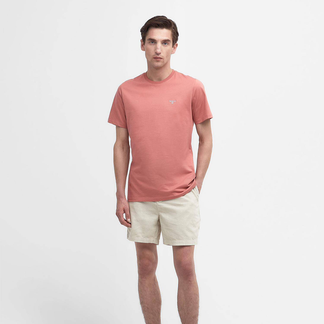 Barbour Essential Sports T-Shirt Pink Clay