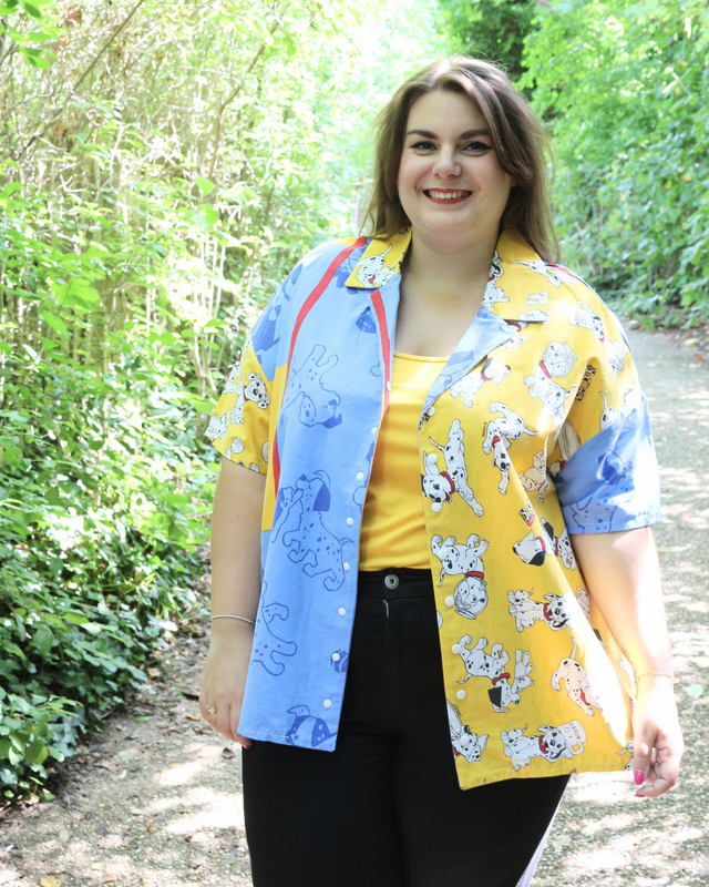 🐾 Chemise Upcyclée – « Les 101 Dalmatiens » – Taille 44