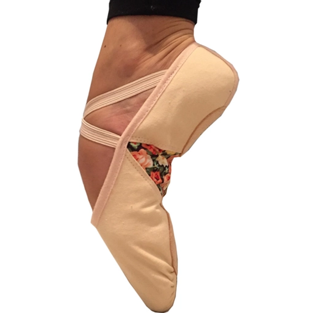Basilica Ballet Shoe - Floral pattern insert