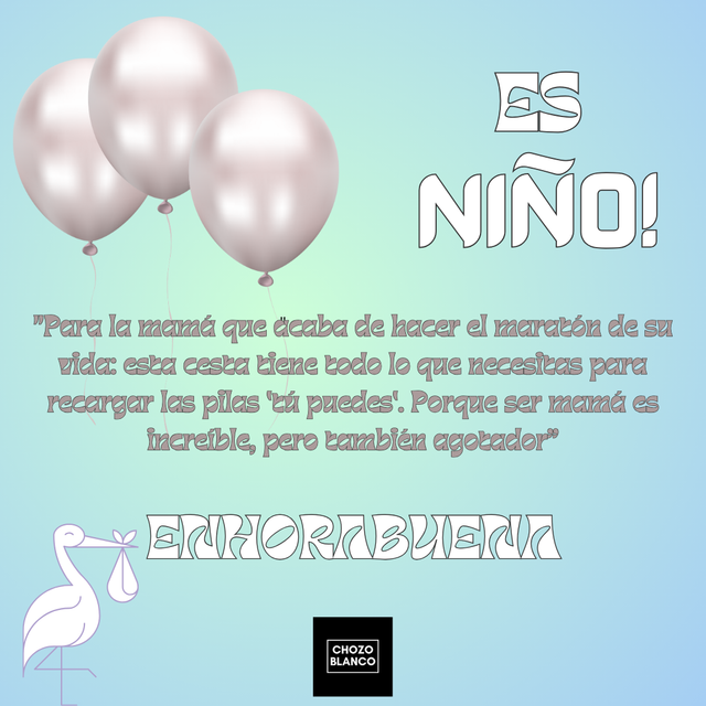 TARJETA MATERNIDAD NIÑO