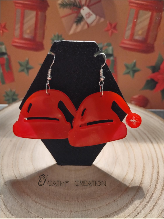 Boucles d'oreilles noël 