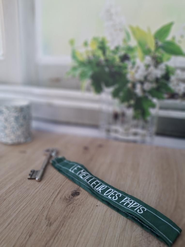 Porte-clés - Meilleur des papis, vert