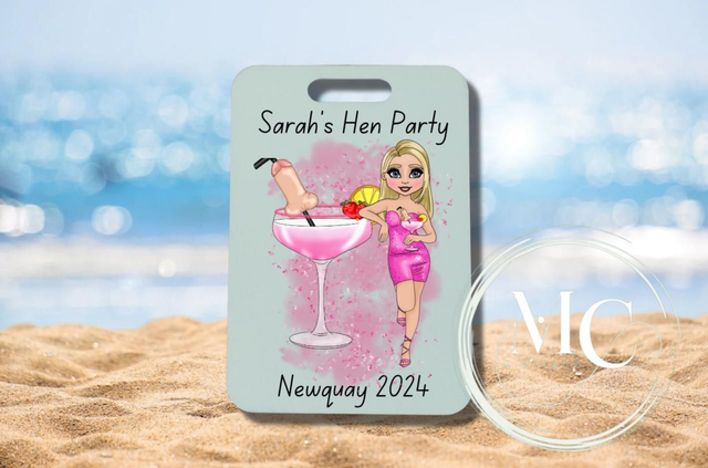 Penis Colada luggage tag