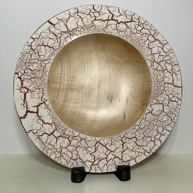 Crackle effect platter