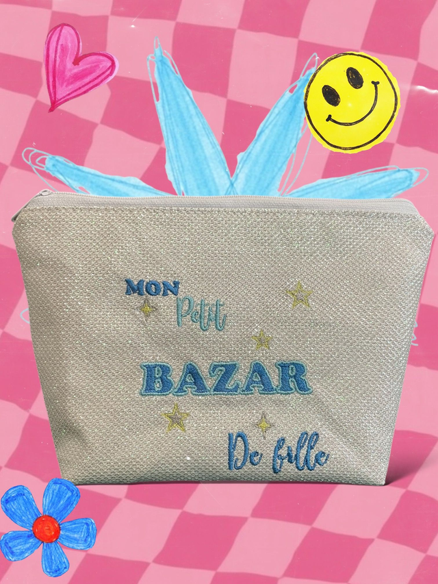 fichier broderie mon bazar de fille - 2 Tailles / 12 Formats
