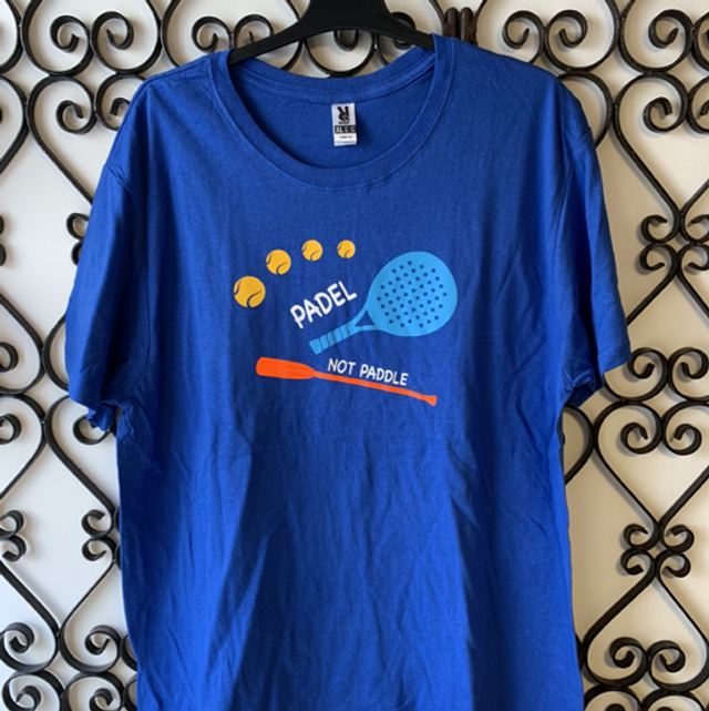 Tee-shirt homme coton « padel not paddle »