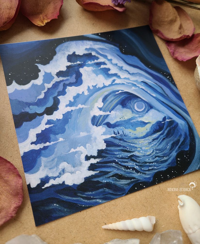 Vagues aux Cieux - Carte Carrée