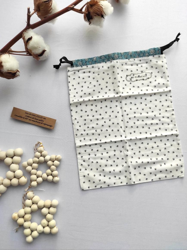 Pochon coton - les assortis verts